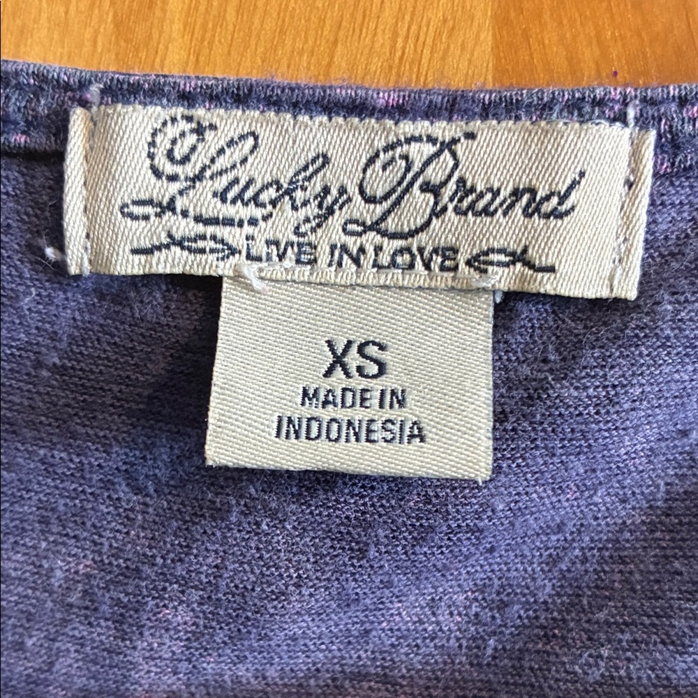 Lucky Brand Purple Long Sleeve Top - Picture 5 of 5